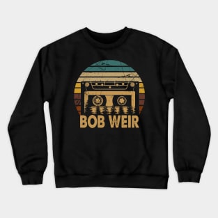 Classic Bob Name Weir Vintage Styles Christmas Flower 70s 80s 90s Crewneck Sweatshirt